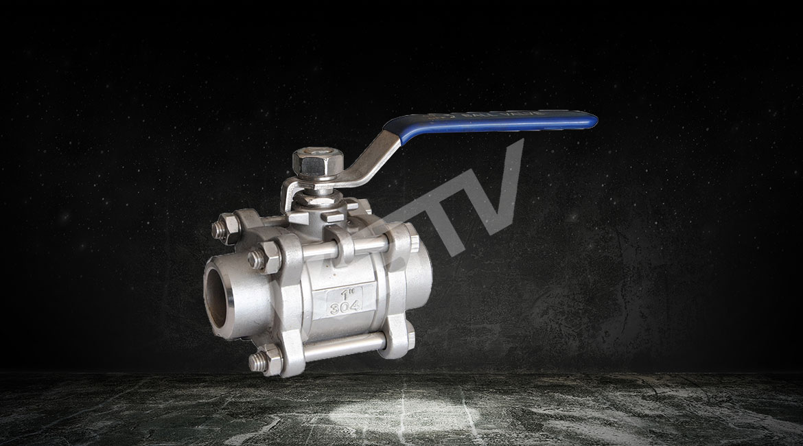 三片式焊接不鏽鋼球閥（fá）