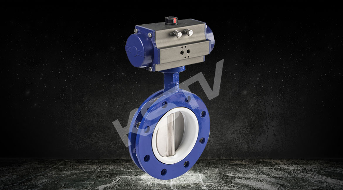 U型氣動法蘭蝶閥