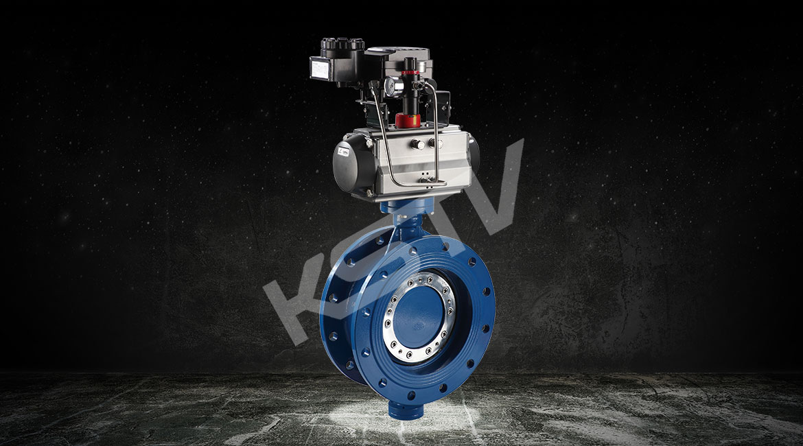 氣動法蘭偏心軟密封蝶閥